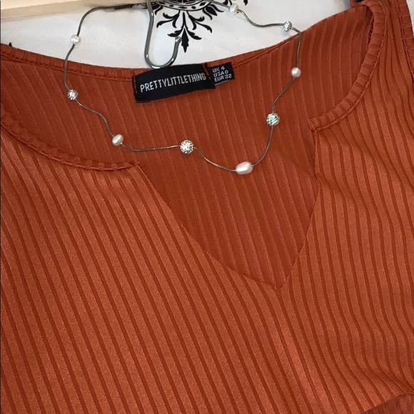 Burnt Orange Crop Top - Picture 3 of 4
